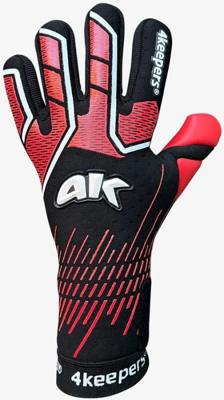 Rokavice za vratarja za otroke 4keepers, črno-rdeče