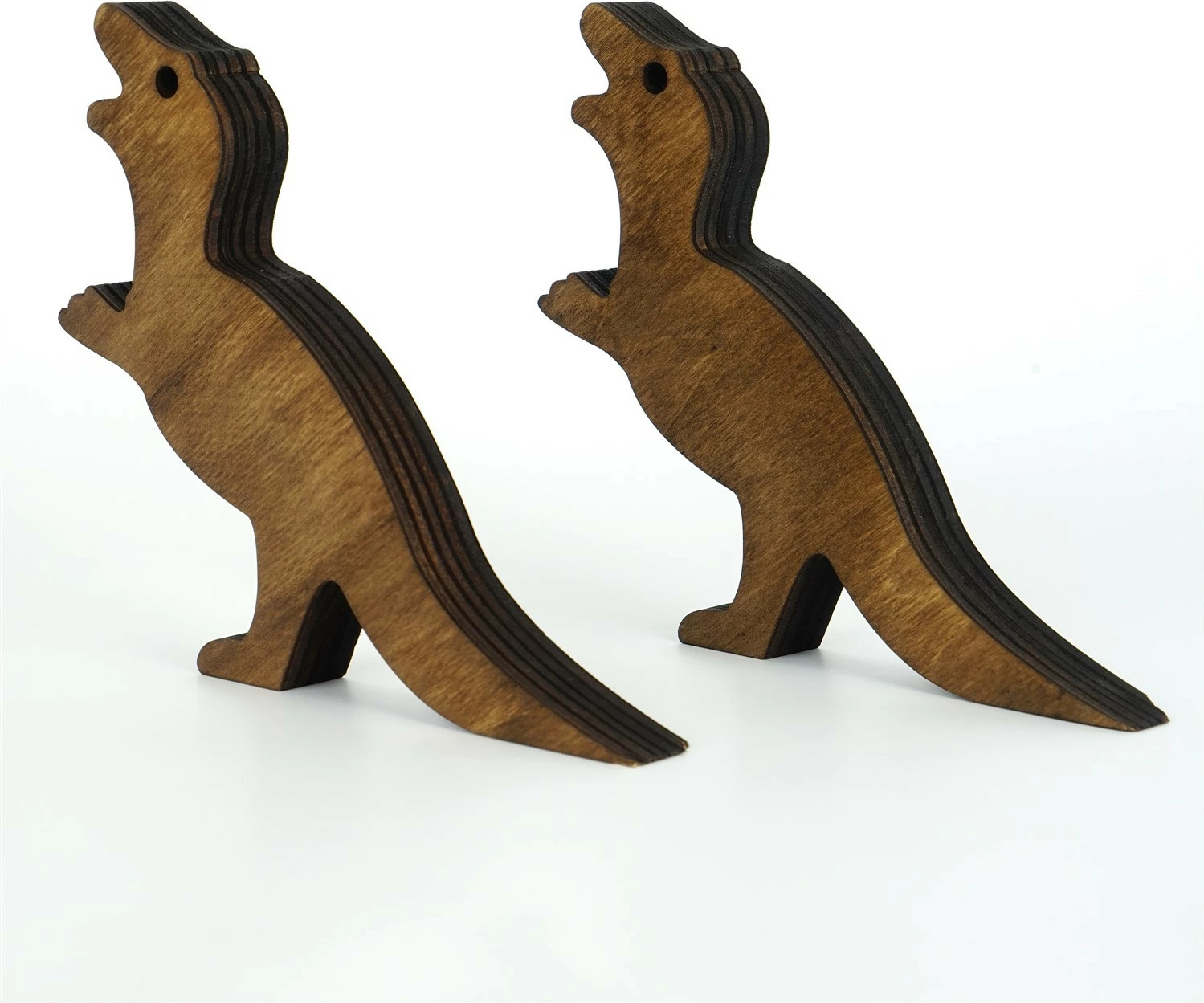 Ustavljalec vrat iz lesa, bronaste barve, dizajn Aberto, MEH150, 13 x 2 x 15 cm (2 kosa)