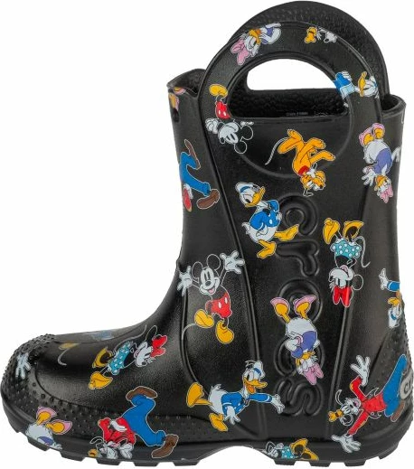 Otroške gumijaste škornje Crocs, črne