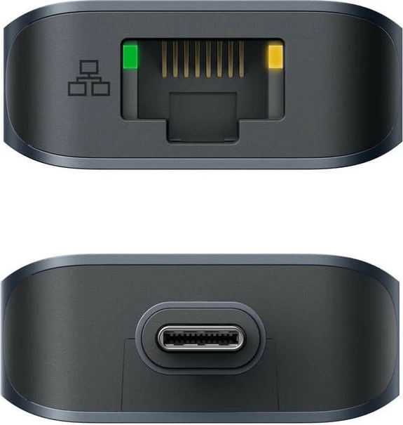 USB-C razširitveni hub Targus HyperDrive EcoSmart Gen.2, 2x USB 3.2, HDMI 4K, Ethernet, čitalec kartic, 100W PD, moder