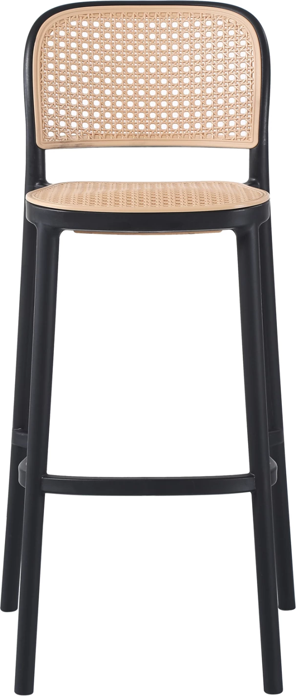 Barski stol FH5939.02 polipropilen črno-bež 41x53x103H cm