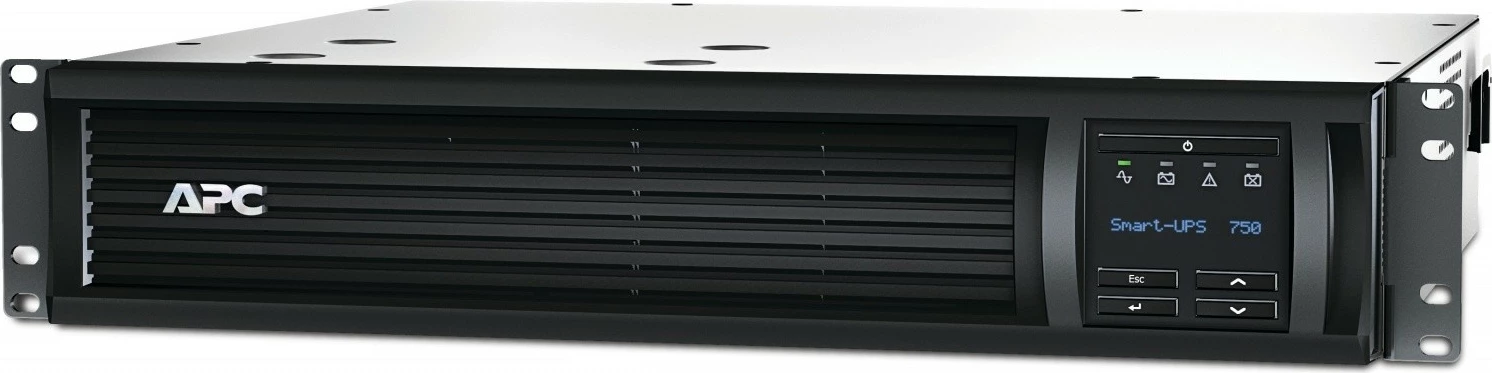 UPS ohišje APC SMT750RMI2UC, 750 VA/500 W, 2U, SmartConnect, črno/srebrno