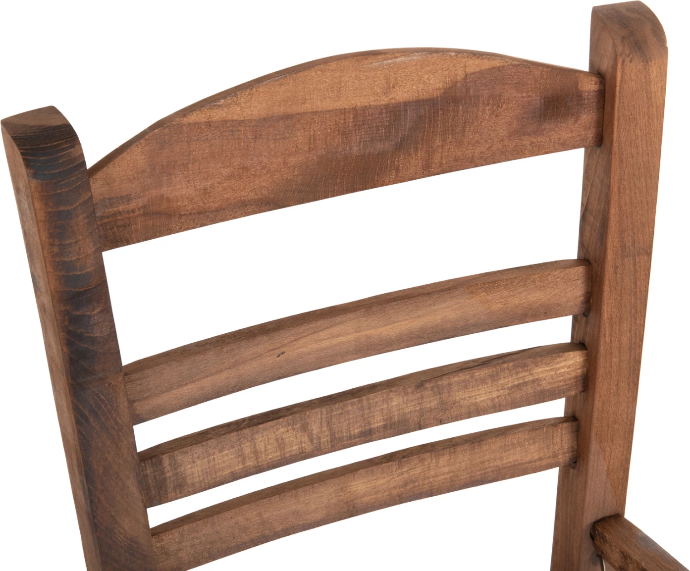 Barski stol Gadiel iz bukovega lesa impregniran v barvi oreha 40,5x39x104,5H cm. Samo okvir