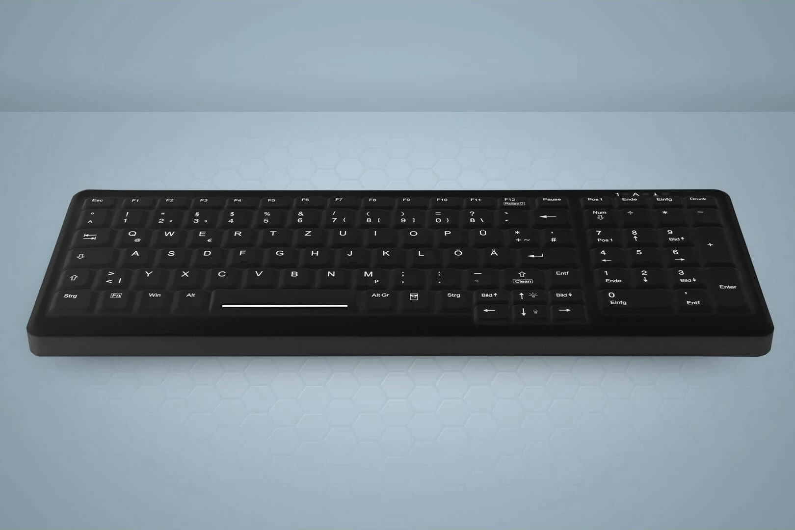 Medicinska tipkovnica Cherry Active Key AK-C7000, žična, USB, QWERTZ, črna