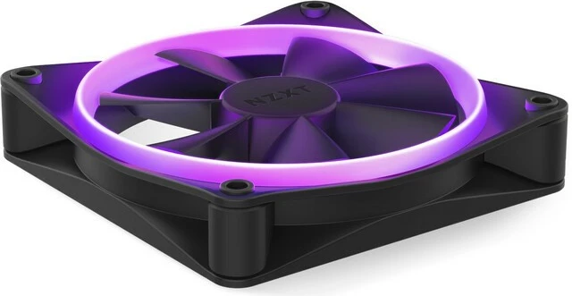 Ventilator za računalniško ohišje NZXT F120 RGB, 120 mm, črn
