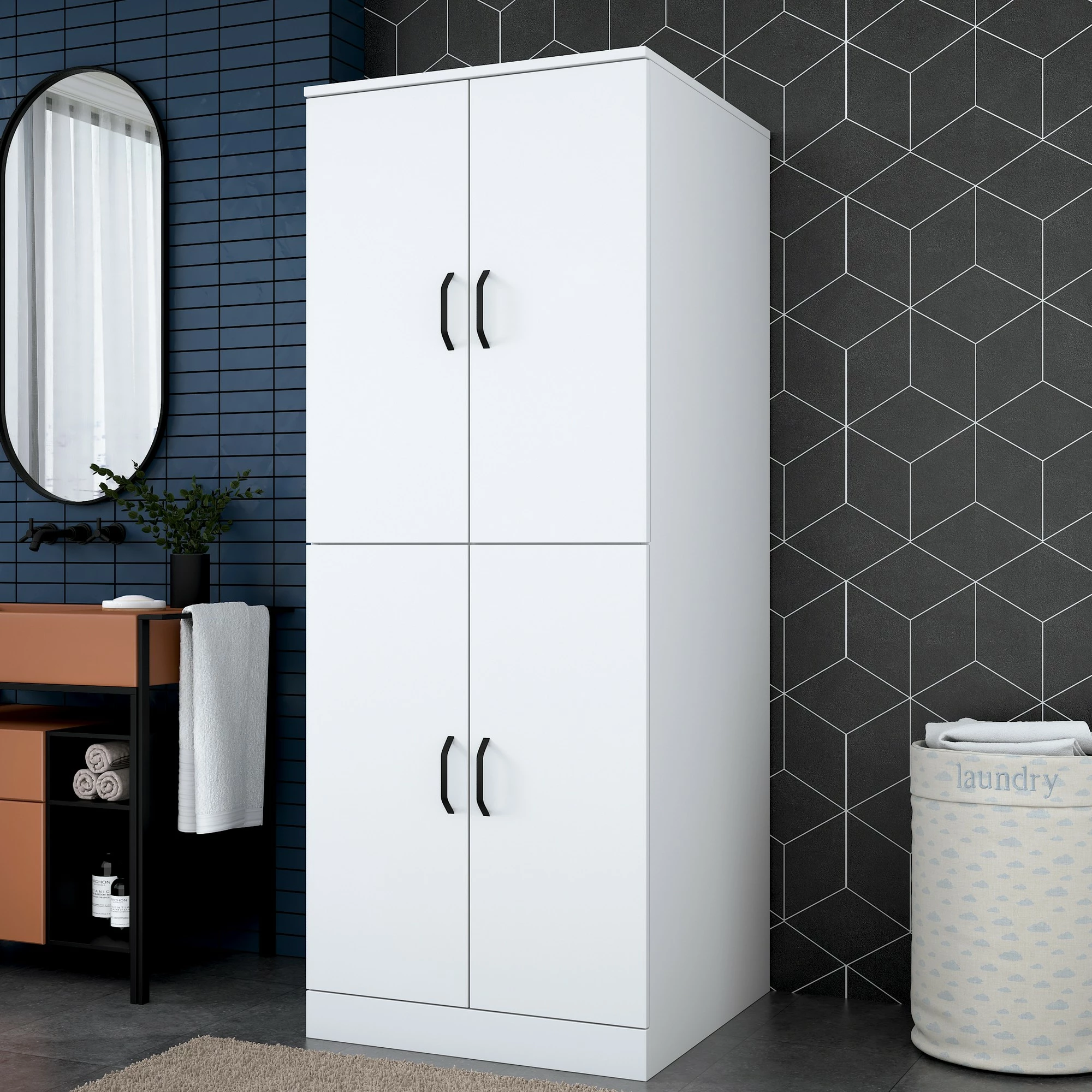 Omara za pralni stroj Hanah Home KD109 - 3198, bela
