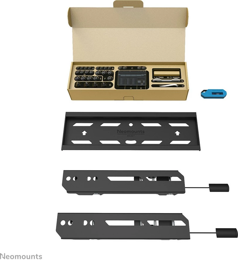 Stenski nosilec za TV, Newstar WL30S-850BL12, fiksni, 24–65 inch, jeklo, črn