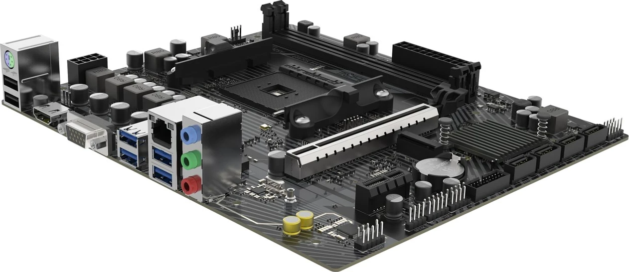 Matična plošča Sapphire A520M-E, Socket AM4, micro ATX, črna