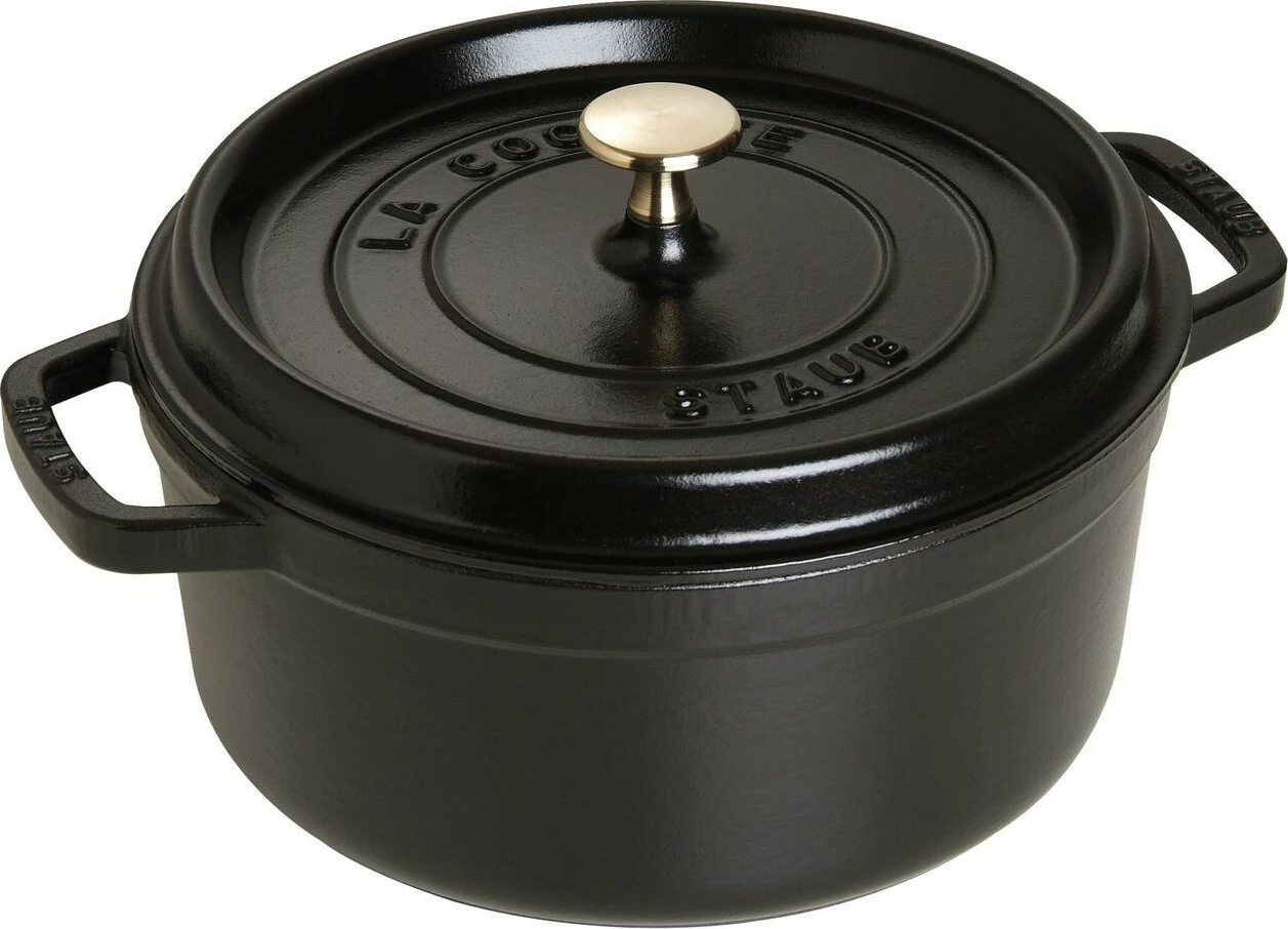 Pekače in posoda za kuhanje Staub La Cocotte 3,8 L, litega železa, črn