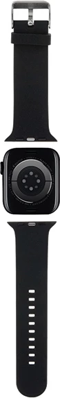 Trak za Apple Watch z 3D motivom Karl Head, silikon, črn, Karl Lagerfeld