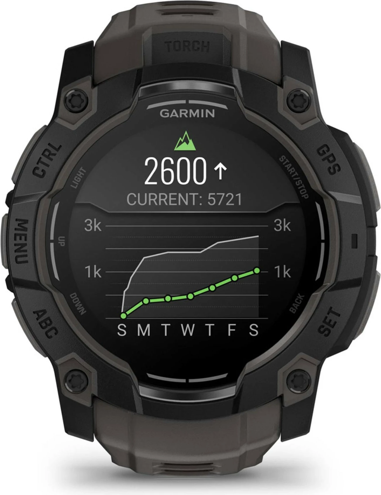 Pametna ura z AMOLED zaslonom Garmin Instinct 3, 4 GB, GPS, črna