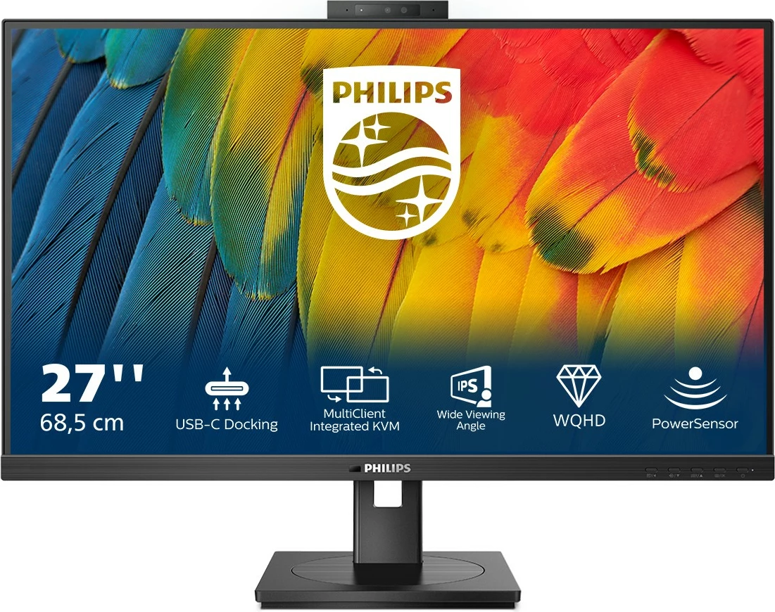 27-palčni Quad HD monitor, Philips 5000 series 27B1U5601H/00, črn