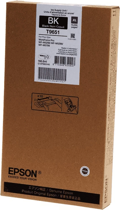 Kartuša črnila XL 221 ml, do 10.000 strani — Epson T9651 C13T965140, črna