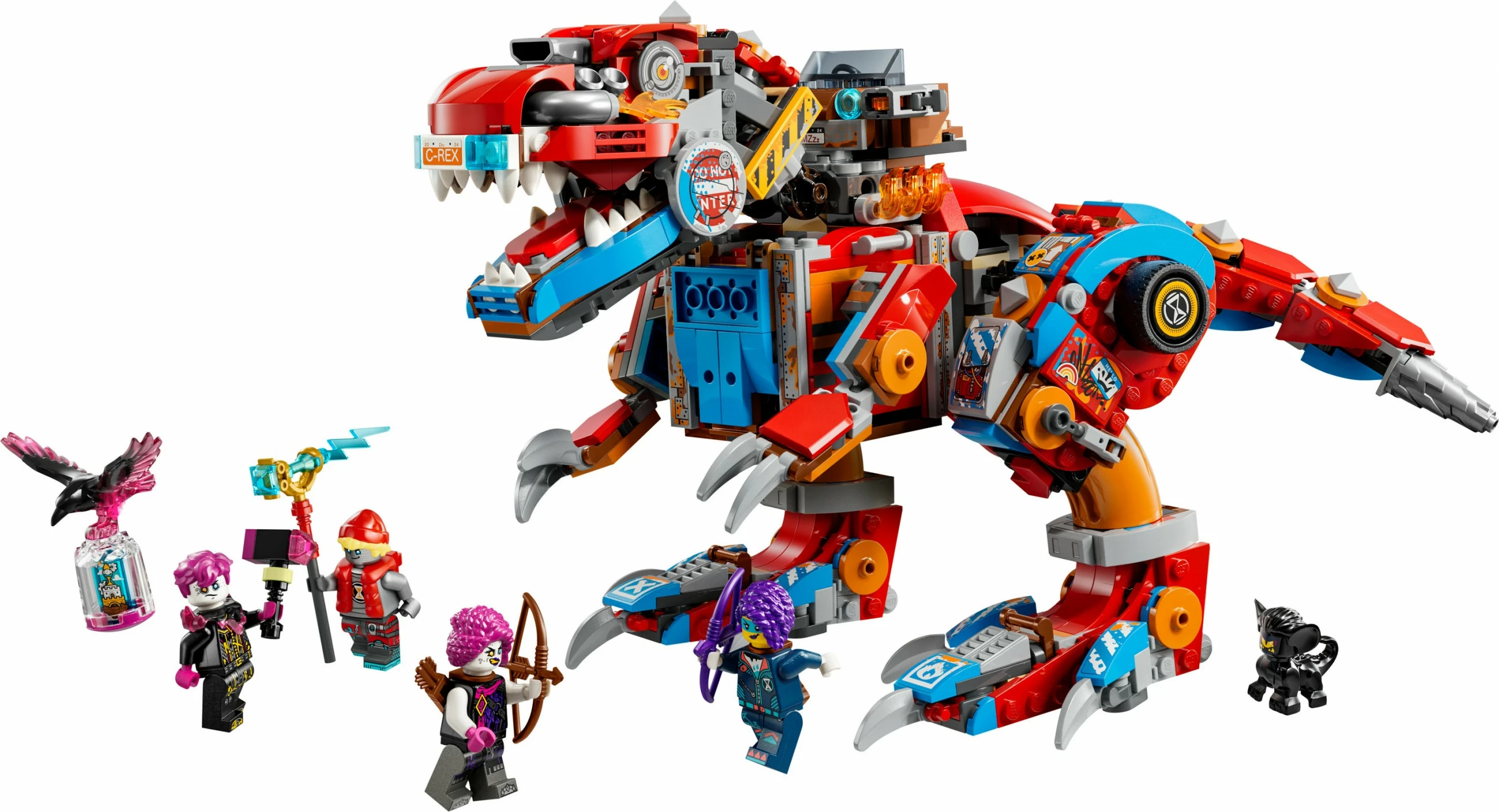 Gradbeni set Cooper's Dino-Mech C-Rex, LEGO DREAMZzz 71484, večbarven