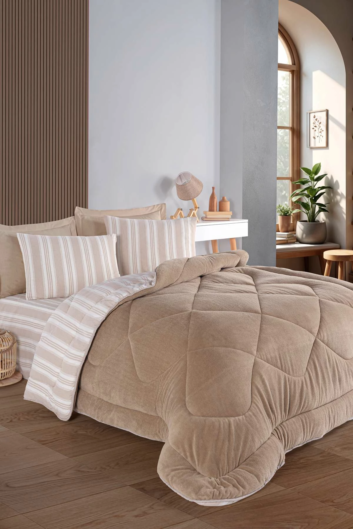 Set posteljnine enojni Soft Line L'essentiel, bež