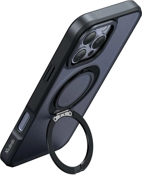 Ovitek za telefon za iPhone 16 Pro Max z MagSafe in držalom, Mcdodo PC-4933, črn