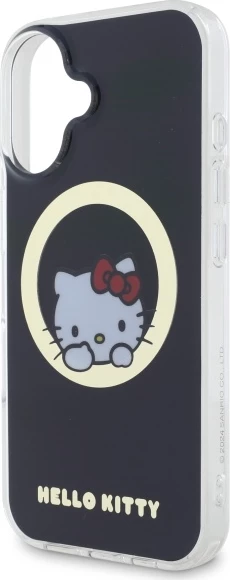 Ovitek IML Sweet Kitty Hello Kitty, MagSafe, za iPhone 16, črn