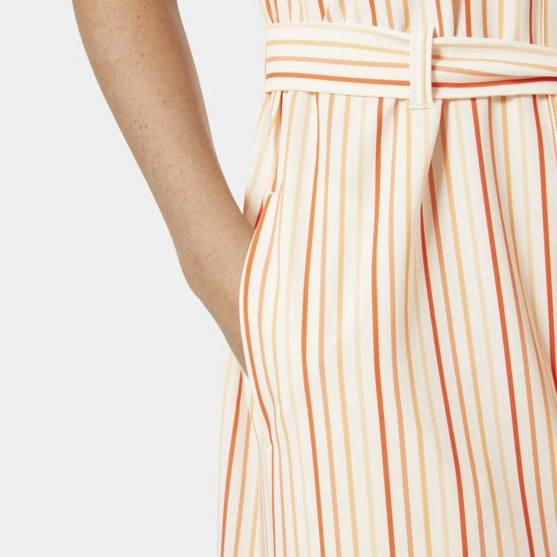 Lahka srajčna obleka Helly Hansen za ženske, bež