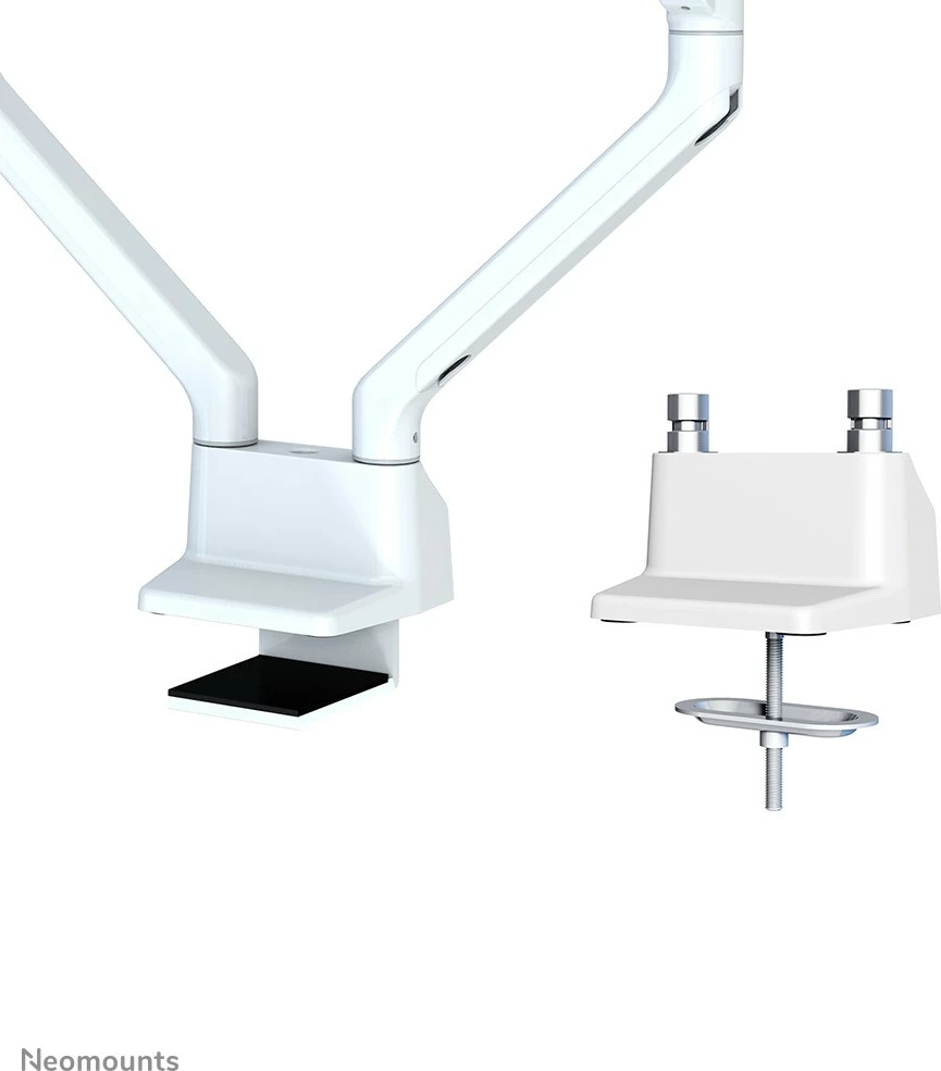 Nosilec za dva monitorja Neomounts FPMA-D750DWHITE2, mogoče nastavljanje z zrakom, bel