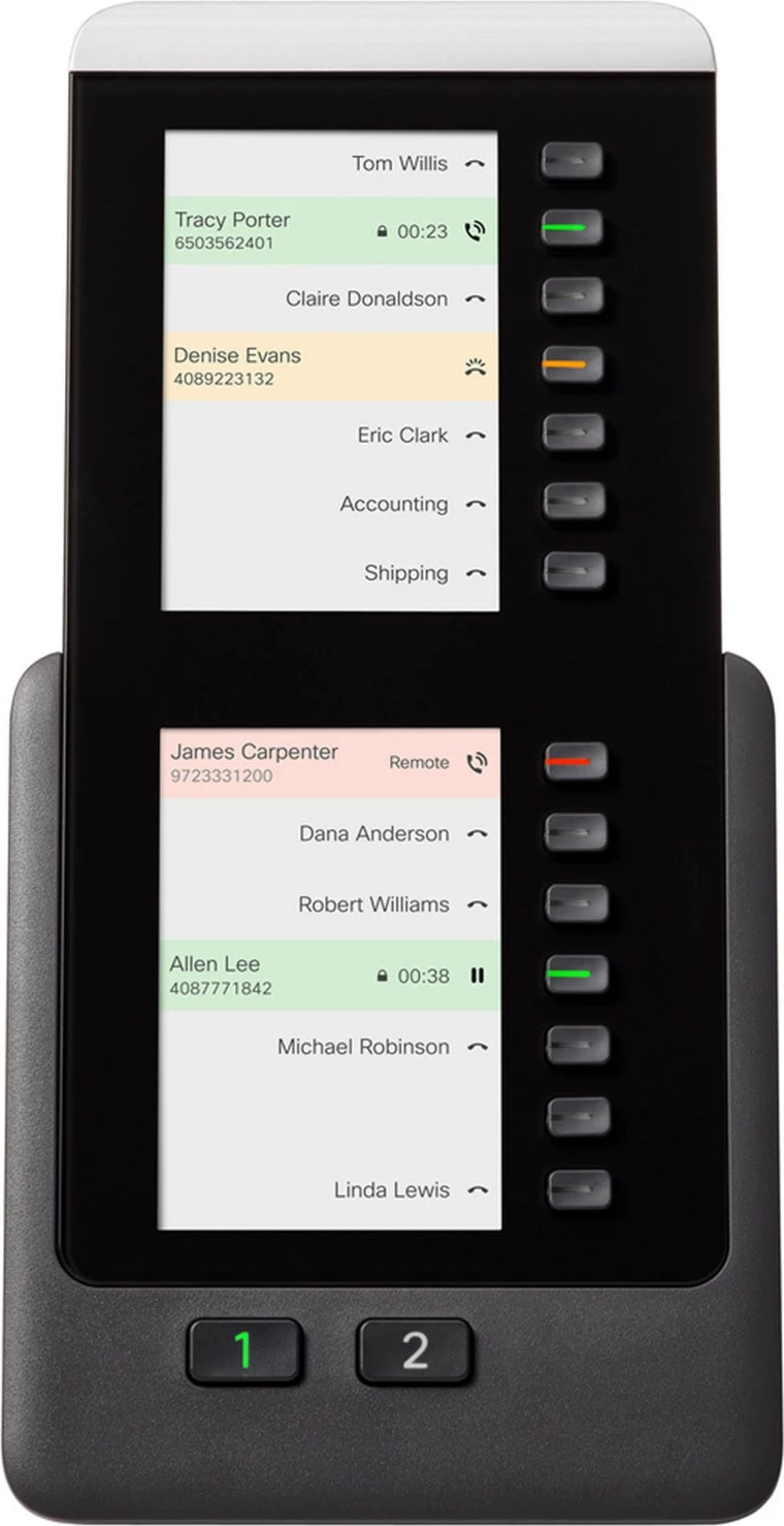 Dodatni modul za tipkovnico Cisco 8800 Series Audio KEM, za IP telefon, črn