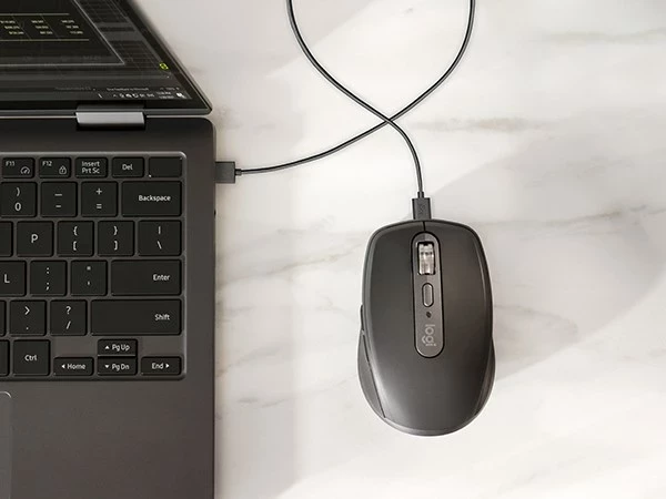 Brezžični miš za poslovno rabo Logitech MX Anywhere 3S, RF Wireless + Bluetooth, 8000 DPI, grafit