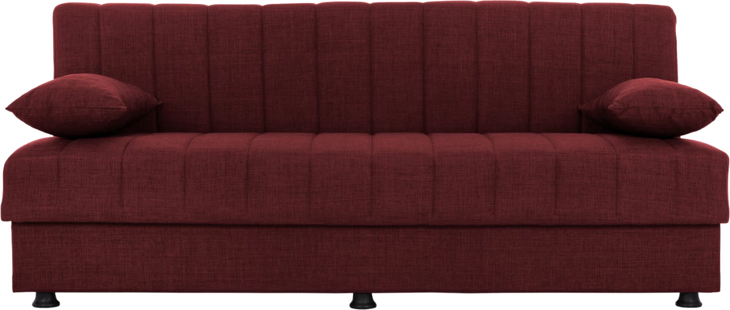 ANDRI FH3239.06, kavč-postelja, 3-sedežna, rdeča tkanina