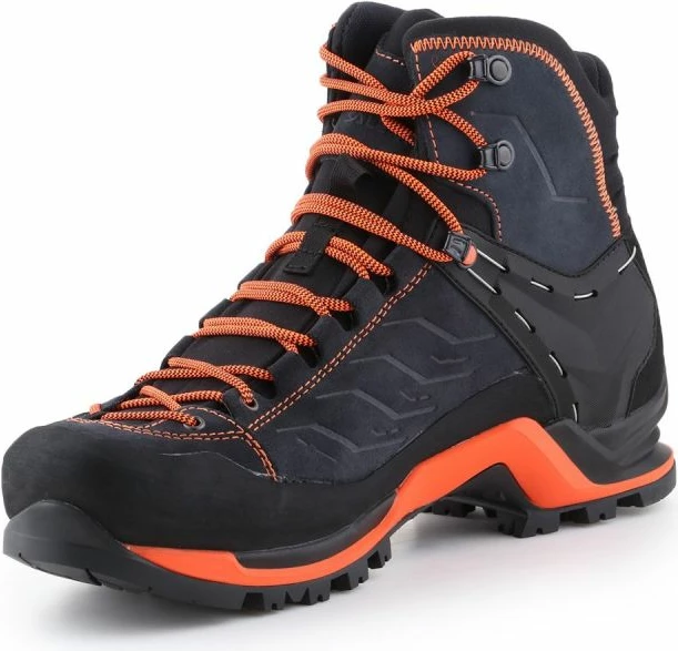 Gorske tekaške čevlje Salewa Mtn Trainer GTX MID, črno-oranžni