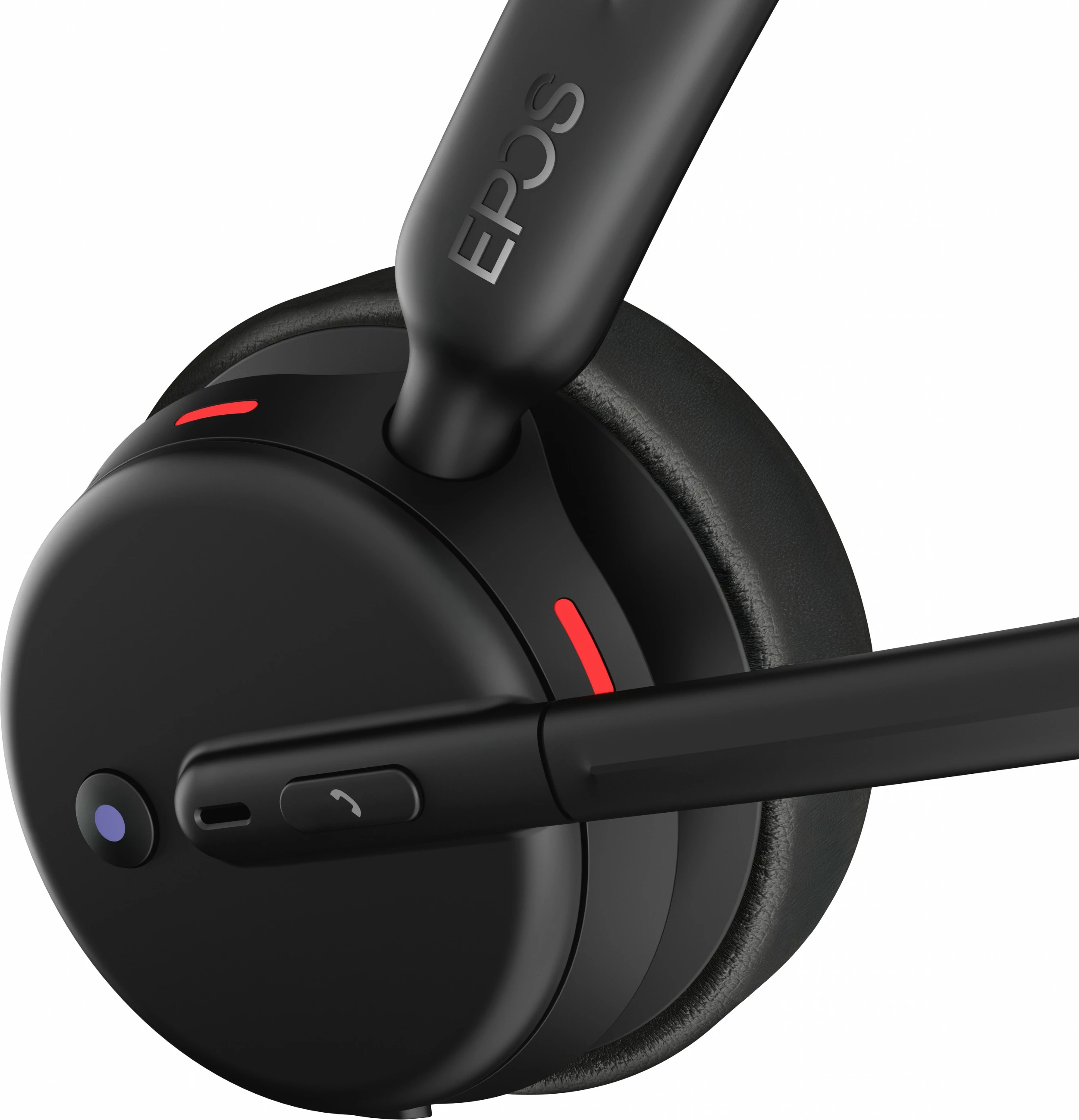 On-ear slušalke z ANC, Bluetooth, USB-C+A, EPOS IMPACT 500 MS UC, črne