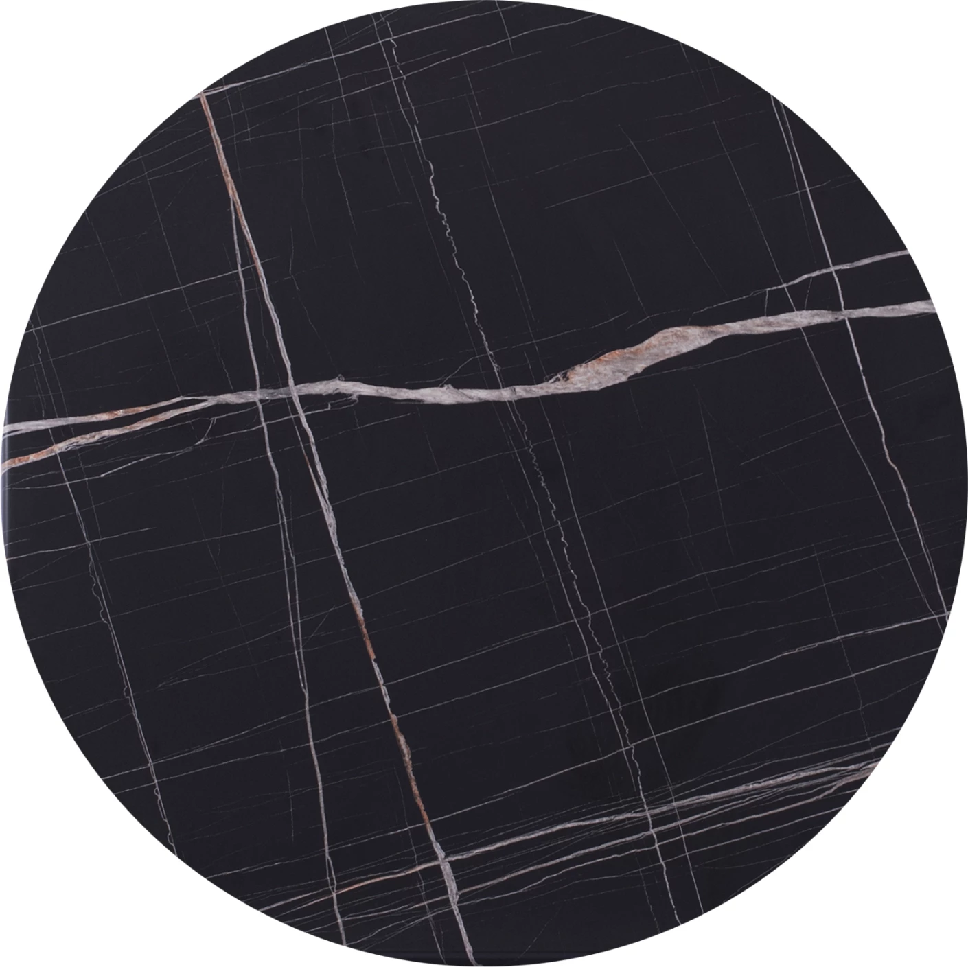 Okrogla mizna plošča iz Werzalita v videzu črnega marmorja 741 FH5227.13 Φ60cm