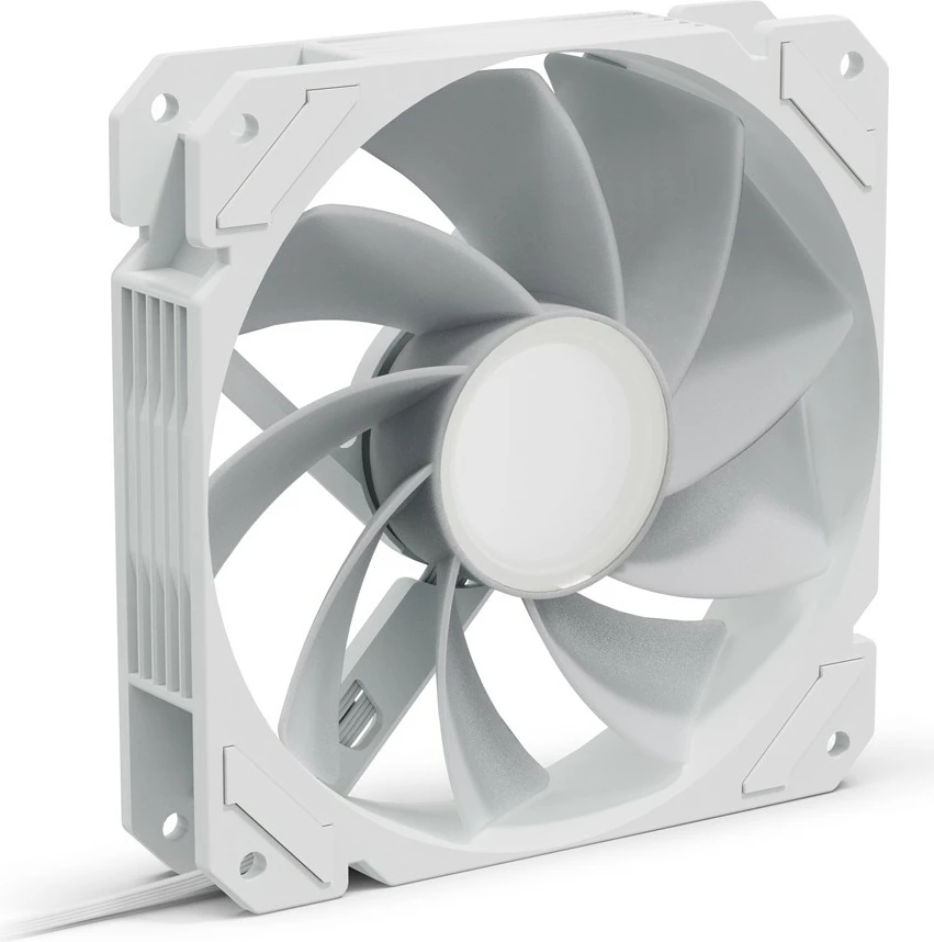 Ventilator za ohišje Mirror RGB PWM REVERSE 120 mm, bel Sharkoon SHARK