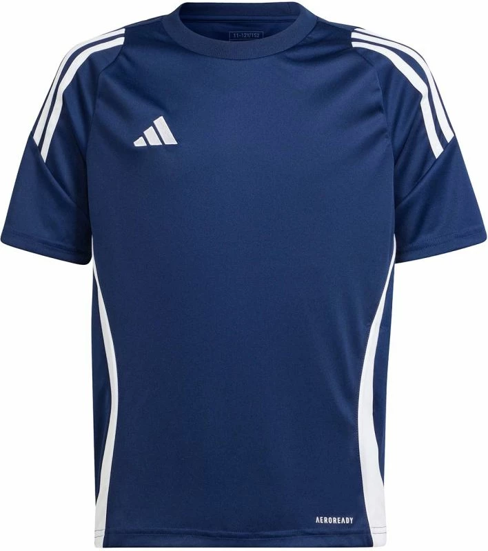 Otroška nogometna majica adidas Tiro 24, temno modra in bela