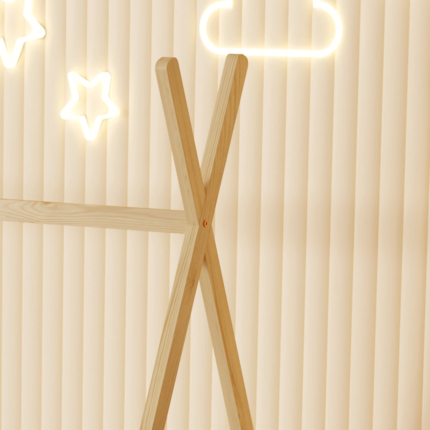 Postelja za otroke MUNK FH681.01 t.MONTESSORI iz masivnega borovega lesa v naravni barvi za vzmetnico 190x90cm