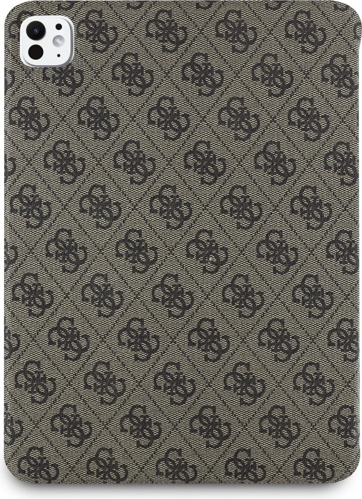 Zaščitna prevleka z magnetnim pokrovom in velikim logotipom 4G za iPad Pro 11" 2024, Guess, rjava