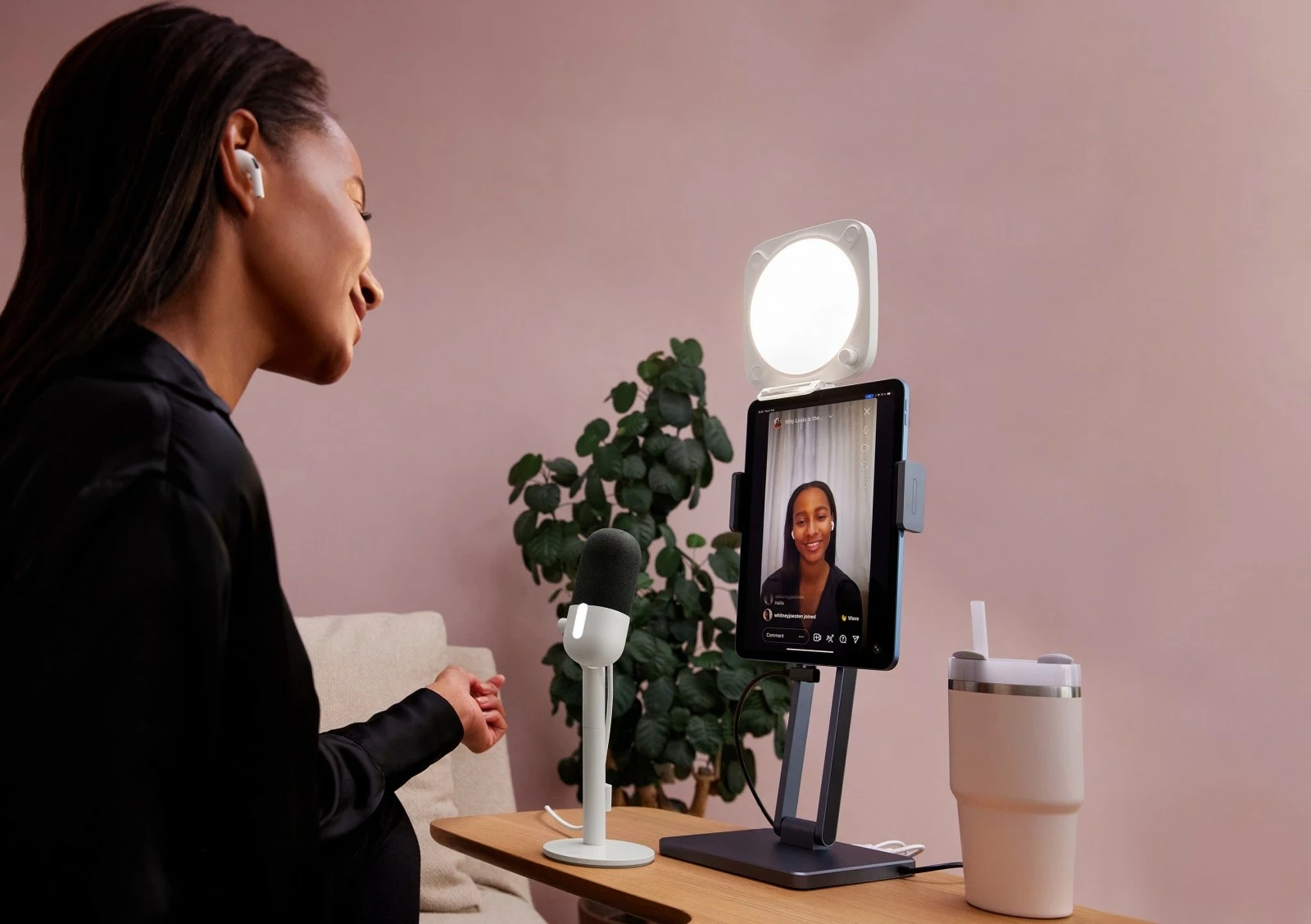 LED panel za mizo Elgato Key Light Neo, bel