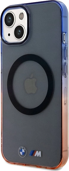 Ovitek Gradient Bumper MagSafe za iPhone 15 Plus / 14 Plus, BMW, siv