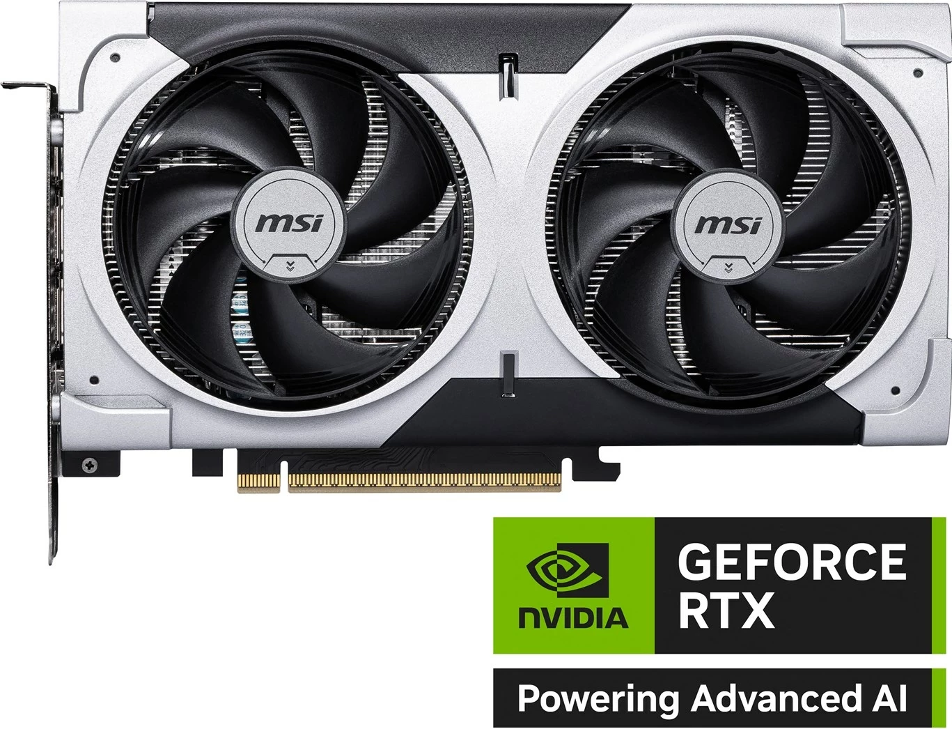 Grafična kartica GeForce RTX 5060 Ti 8G VENTUS 2X OC PLUS MSI, 8 GB GDDR7, srebrna