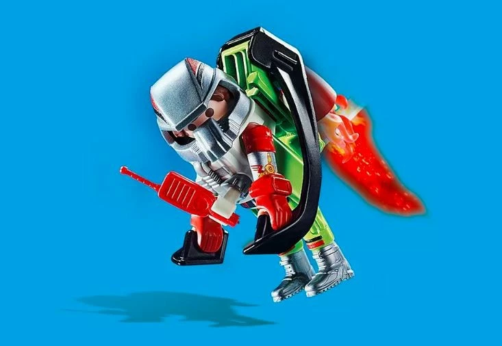 Igralni set akrobacij z jetpackom, Playmobil Aerial Stunt Show 70836, 27 kosov