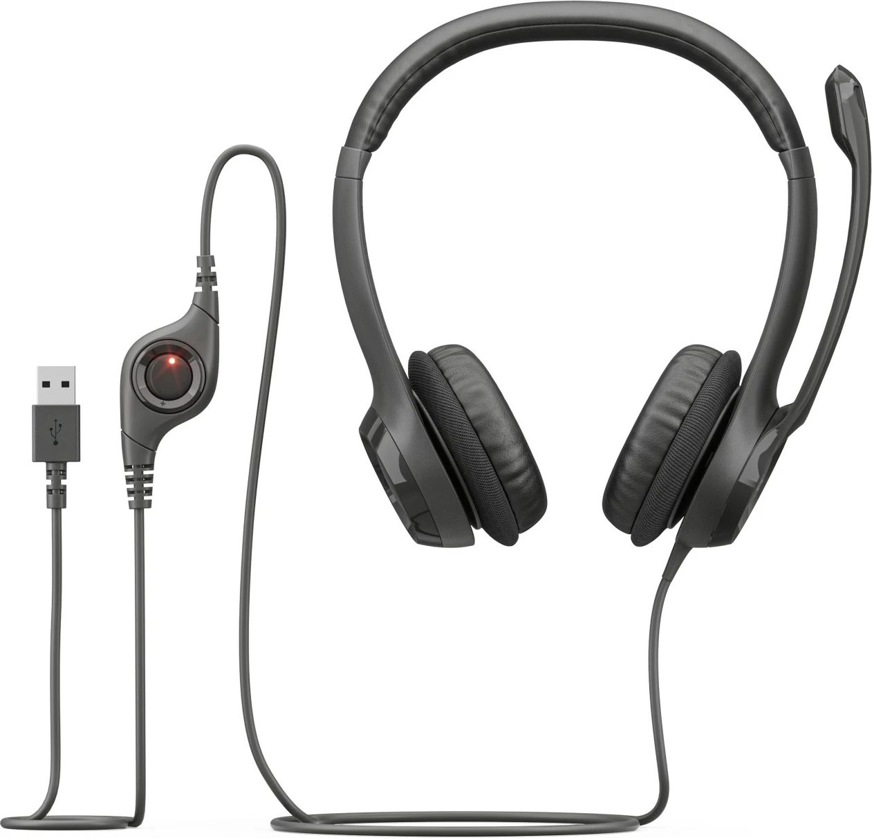 Logitech H390 slušalke, črne