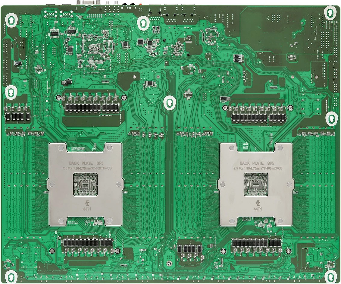 Matična plošča ASRock GENOA2D24G-2L+, Dual Socket SP5, DDR5, za strežnik, zelena/siva