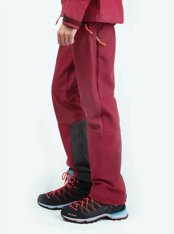 Planinske hlače za ženske Salewa, rdeče