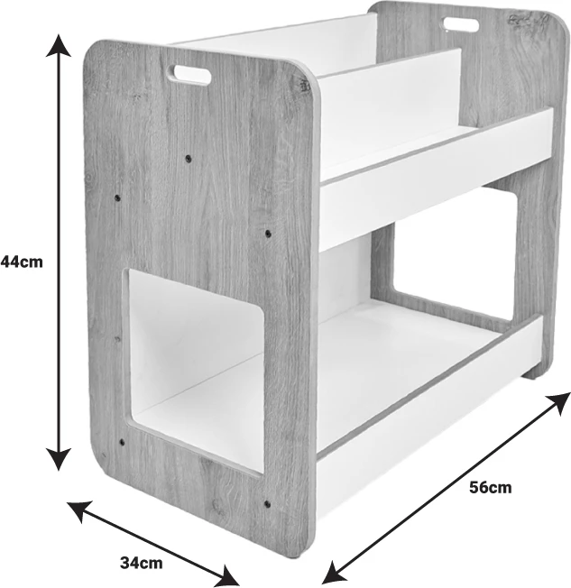 Polica Dovere, naravno-bela, MDF, 56x34x55 cm