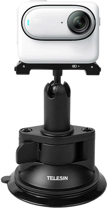 Magnetni in vakuumski nosilec za kamero Telesin MAG-003, za Insta360 GO 3, črn