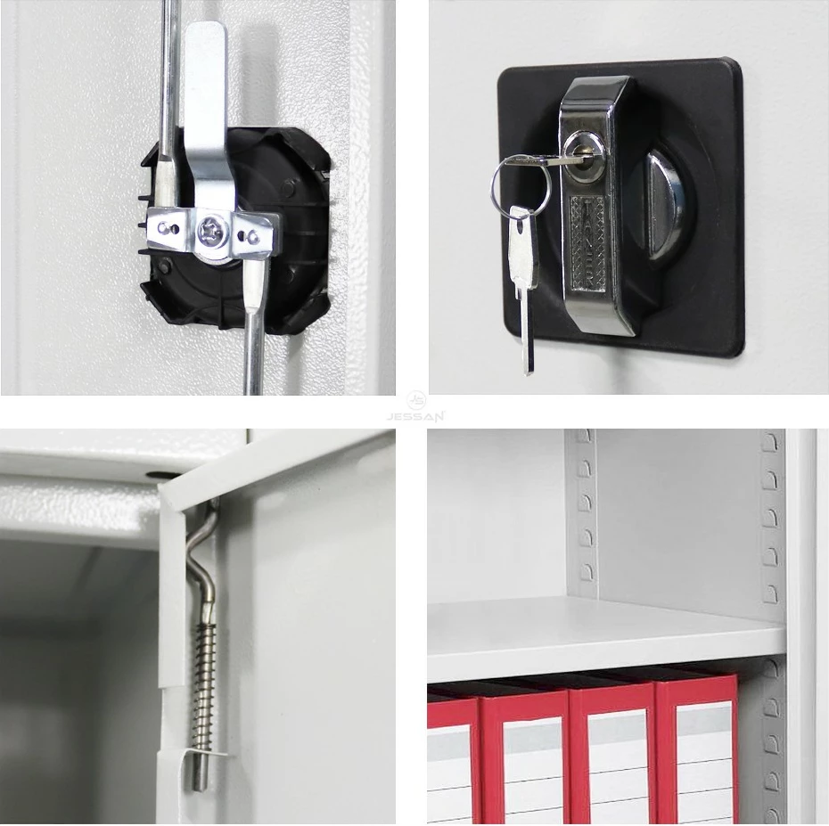 Metalna omara za shranjevanje, sivo-oranžna, Skye Decor Js1008Tu