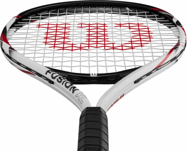 Tenis lopar za moške/ženske, Wilson Fusion XL, bel in črn