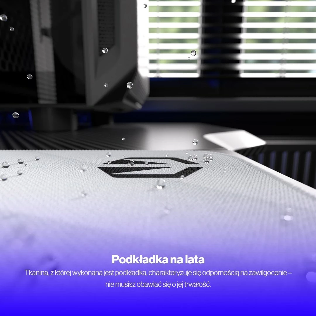 Velik bel podložek za miško Endorfy Crystal Onyx XL