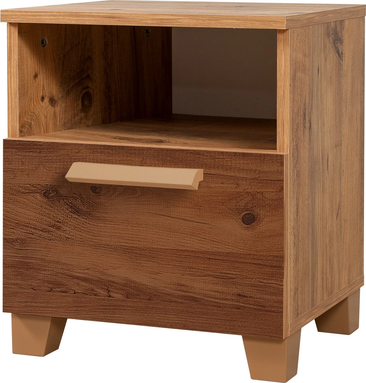 Nočna omarica, Skye Decor Leva Alfa Form, barva Atlantic Pine