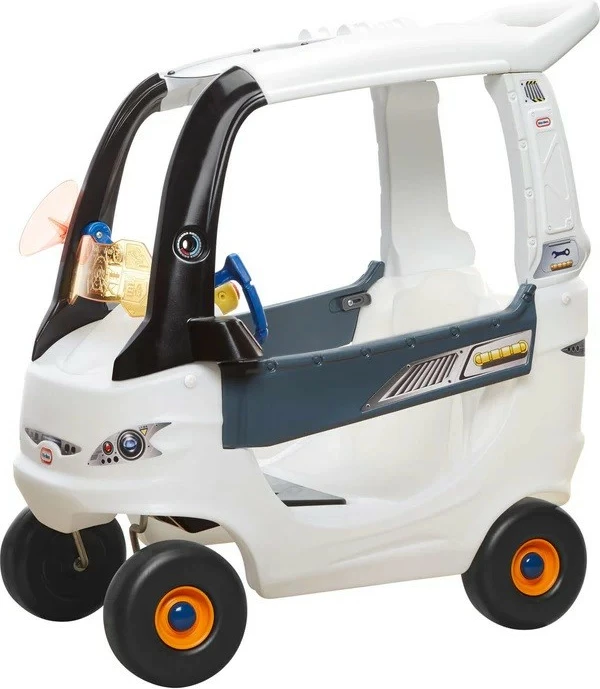 Voziček za sedenje s vesoljskim dizajnom Cozy Coupe Space Explorer, Little Tikes, bel