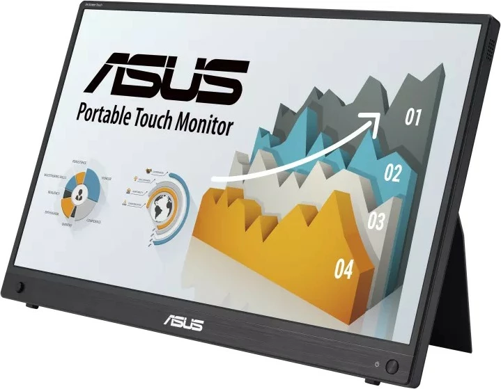 Prenosen zaslon 15,6" Full HD na dotik, baterija 7800 mAh — ASUS ZenScreen MB16AMTR, črn
