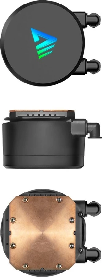 Vodna hlajenja za ohišje Savio VELOX 240MM, 2x12 cm, RGB, črno