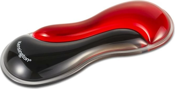 Gel blazina za zapestje Kensington Slim Duo K62440WW, za miško, rdeče-črna